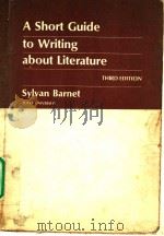 A Short Guide to Writing about Literature PDF电子版封面