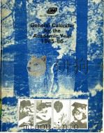 General Calendar for the Academic Year 1985-86（ PDF版）