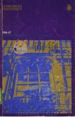 CONCORDIA UNIVERSITY 1986-87（ PDF版）