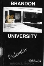 BRANDON UNIVERSITY PDF电子版封面