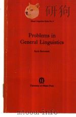 Problems in General Linguistics PDF电子版封面