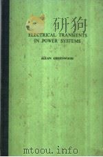 ELECTRICAL TRANSIENTS IN POWER SYSTEMS PDF电子版封面