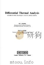 Differential Thermal Analysis PDF电子版封面