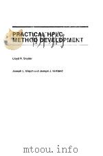 PRACTICAL HPLC METHOD DEVELOPMENT PDF电子版封面