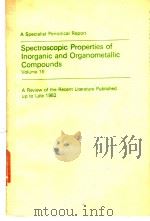 Spectroscopic Properties of Inorganic and Organometallic Compounds Volume 16 PDF电子版封面