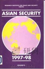 ASIAN SECURITY 1997-98 PDF电子版封面 1857532481