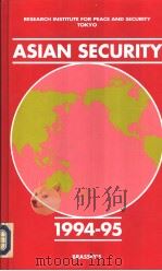 ASIAN SECURITY 1994-95 1994 PDF电子版封面 1857530748