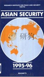 ASIAN SECURITY 1995-96 PDF电子版封面 1857531132