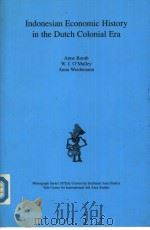 Indonesian Economic History in the Dutch Colonial Era PDF电子版封面 0938692429 ANNE BOOTH W.J.O'MALLEY ANNA
