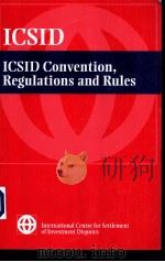 ICSID CONVENTION，REGULATIONS AND RULES（ PDF版）