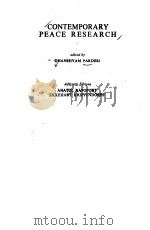 CONTEMPORARY PEACE RESEARSH（1982 PDF版）