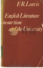 English Literature in our time and the University PDF电子版封面 0521295742