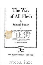 The Way of All Flesh PDF电子版封面