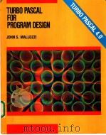 TURBO PASCAL FOR PROGRAM DESIGN PDF电子版封面