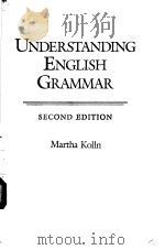 UNDERSTANDING ENGLISH GRAMMAR PDF电子版封面