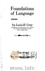Foundations of Language PDF电子版封面