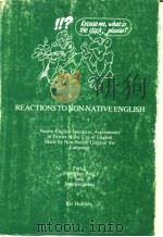 REACTIONS TO NON-NATIVE ENGLISH PDF电子版封面