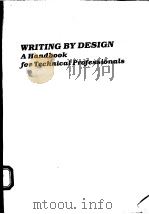 WRITING BY DESIGN PDF电子版封面