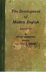 The Development of Modern English     PDF电子版封面     