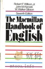 THE MACMILLAN HANDBOOK OF ENGLISH PDF电子版封面 0024281409