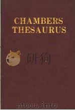 CHAMBERS THESAURUS PDF电子版封面