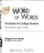 THE WORLD OF WORDS PDF电子版封面