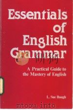 Essentials of English Grammar PDF电子版封面