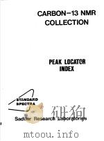 SADTLER STANDARD OARBON-13 NUCLEAR MAGNETIC RESONANCE SPECTRA 1983-85 Peak Locator index（ PDF版）