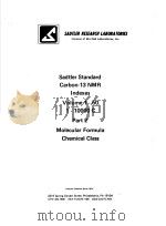 Sadtler Standard Carbon-13 NMR Indexes Vols.1-50 Nos.IC-10000C Parts 2 Molecular Formula and Chemica PDF电子版封面