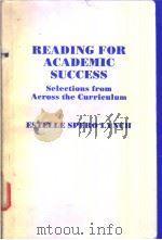 READING FOR ACADEMIC SUCCESS     PDF电子版封面     
