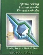 Effective Reading Instruction in the Elementary Grades PDF电子版封面