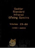 Sadtler Standard Infrared Grating Spectra Volumes 23-24 PDF电子版封面