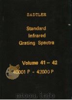 Sadtler Standard Infrared Grating Spectra Volume 41-42 PDF电子版封面