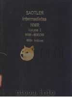 SADTLER Intermediates NMR Volume 1 PDF电子版封面