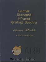Sadtler Standard Infrared Grating Spectra Volumes 43-44 PDF电子版封面