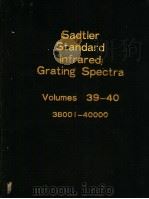 Sadtler Standard Infrared Grating Spectra Volumes 39-40（ PDF版）