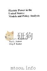 Electric Power in the United States：Models and Policy Analysis     PDF电子版封面     