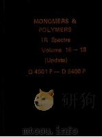 MONOMERS & POLYMERS IR Spectra Volume 16-18 PDF电子版封面