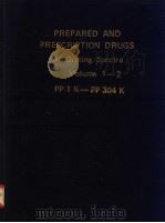 PREPARED AND PRESCRIPTION DRUGS IR Grating Spectra Volume 1-2 PDF电子版封面