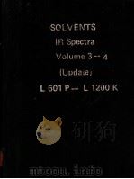 SOLVENTS IR Spectra Volume 3-4（ PDF版）