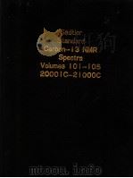 Sadtler Standard Carbon-13 NMR Spectra Volumes 101-105 PDF电子版封面