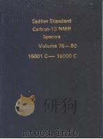 Sadtler Standard Carbon-13 NMR Spectra Volume 76-80 PDF电子版封面
