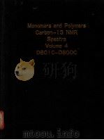 Monomers and Polymers Carbon-13 NMR Spectra Volume 4（ PDF版）