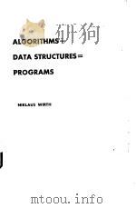 ALGORITHMS+DATA STRUCTURES=PROGRAMS（1976 PDF版）