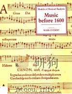 Models of Musical Analysis Music Before I600 PDF电子版封面 0631156763 Mark Everist