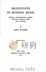 MEZZOTINTS IN MODERN MUSIC（1925年 PDF版）