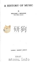 A HISTORY OF MUSIC 1965 PDF电子版封面