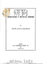 PRINCIPLES OF MUSICAL THEORY 1925 PDF电子版封面