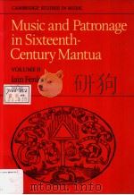 Music and patronage in sixteenth-century Mantua Ⅱ（1982 PDF版）