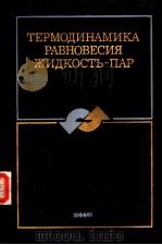 ТЕРАМОДИНАМИКА РАВНОВЕСИЯ ЖИДКОСТЬ-ПАР PDF电子版封面